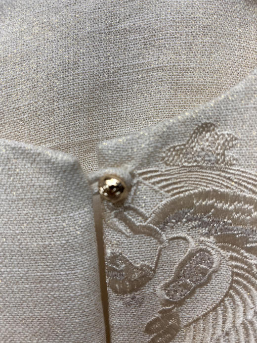 原单新款重磅提花亚麻外套 商品图6