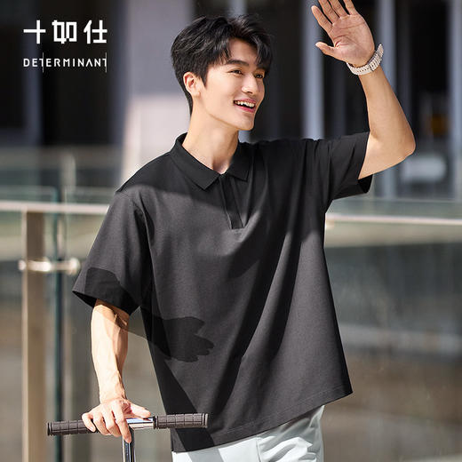 【春夏新品】十如仕通勤户外镜凉遮热速干防晒凉感短袖POLO衫P13-03 商品图2