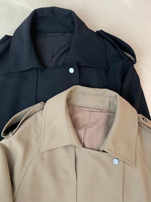 【高品质私服】【ZZ经典棕色英伦休闲风衣】面料柔韧垂感斜纹，触感如丝缎般柔滑G1529-CC【无标出货 介意慎拍】 商品图6