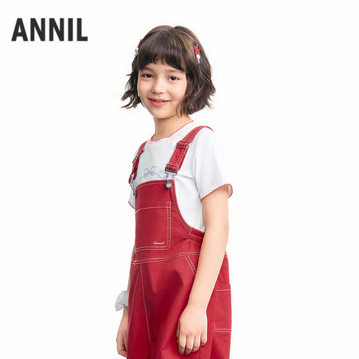 【实体店同款】女童短袖针织衫夏季新款安奈儿童装AG621227 商品图1