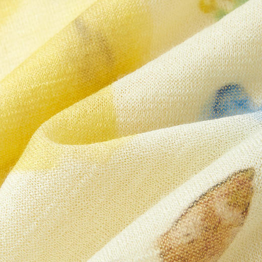 谜底针织衫长袖2026夏季新品一字肩干爽舒适印花罩衫女262MZ0751 商品图3