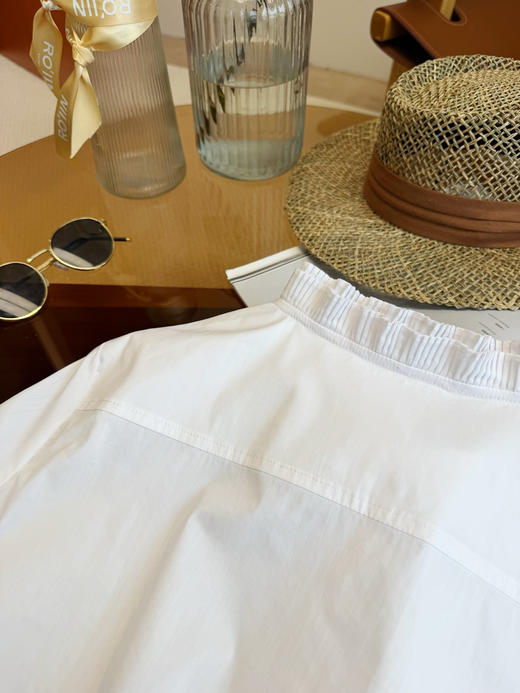 法式维多利亚风|品牌订单工艺100% 府绸长绒棉白衬衫 商品图7