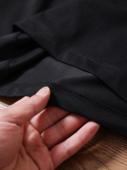 阿玛尼礼盒春夏男士纯棉宽松刺绣圆领薄T恤上衣内搭 MD 341729 商品图8