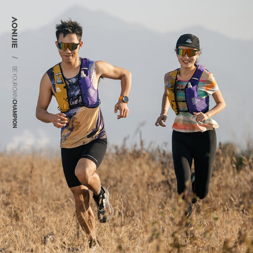 【2026新款】奥尼捷紫金越野跑背包10L户外大容量运动背包水袋包专业跑山越野背包 商品图2