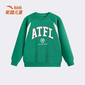 安踏儿童星火男大童套头衫2026年新款舒适亲肤青少年圆领运动卫衣352621721