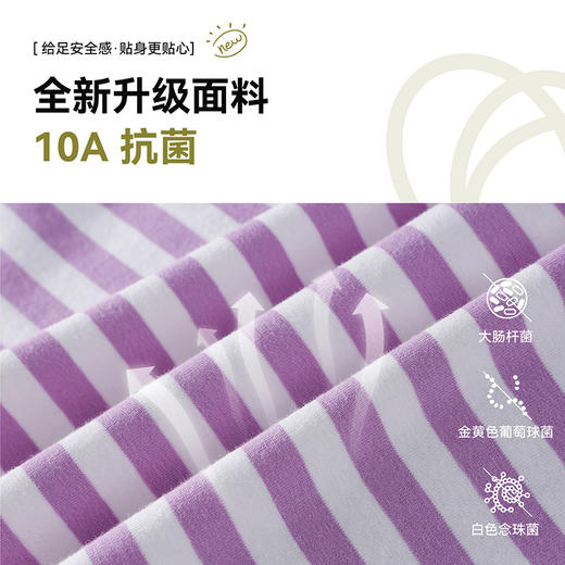 【会呼吸的条纹T】棉花堂  针织长袖条纹T恤  防螨  透气 舒适  不易起球    FD61012 商品图2