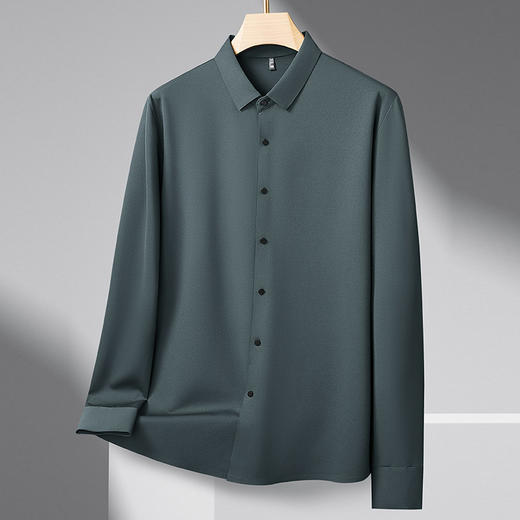 【DDS】大依优型大码男装春季无痕长袖衬衫商务休闲长袖T恤320斤可穿 商品图3