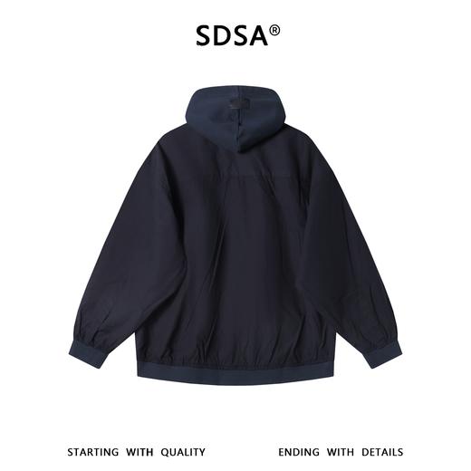 SDSA男装2026新款高贵轻奢美式复古拼接连帽夹克外套百搭宽松上衣 商品图4