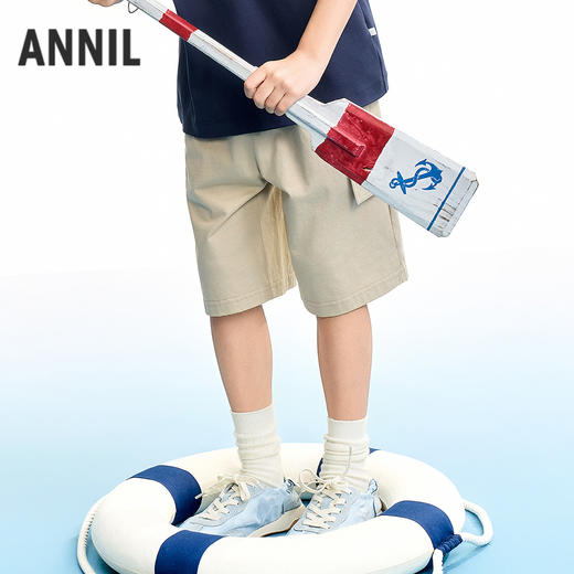 【实体店同款】男童全腰针织中裤夏季新款安奈儿童装AB626157 商品图1