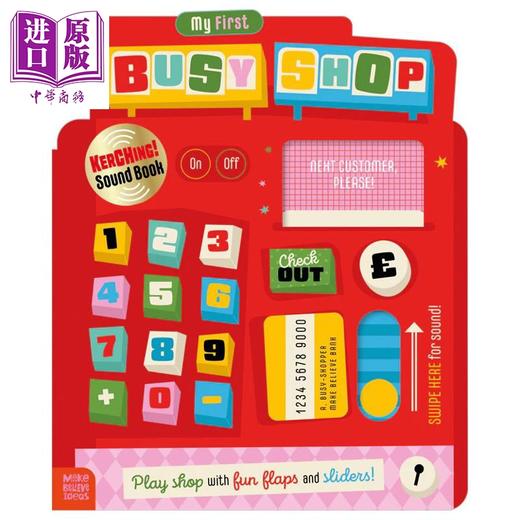 预售 【中商原版】机关书 我的繁忙小店 My First Busy Shop 英文原版 亲子早教认知纸板书 互动玩具书 精美插画 丰富场景 进口书 商品图0