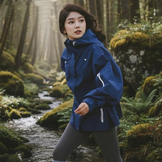 专业三防柜上城市连帽登山收腰显瘦冲锋衣外套 商品图5