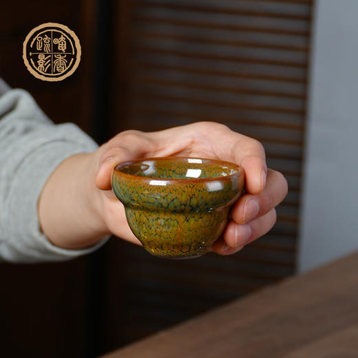 隐毫茶盏/福禄杯/传统柴烧工艺陶瓷建盏个人杯主人杯品茗杯 商品图1