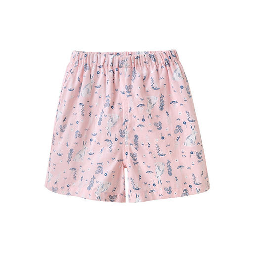 英氏大童套装女童夏款吸湿速干短袖短裤2件套薄款居家YZJCJ22017A 商品图3