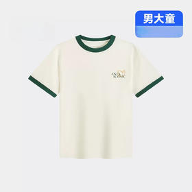 安踏儿童2026年夏季新品男大童精英文化圆领针织短袖T恤352628111
