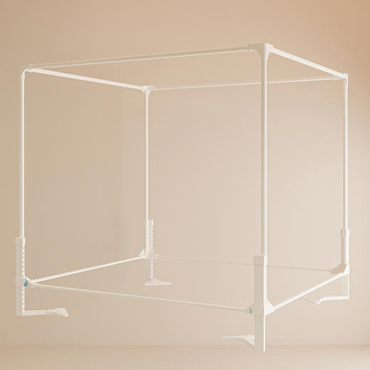 【品牌直发】加倍生活 A类外穿杆三开U型门一体防尘顶加密纱回底床笠款防摔蚊帐 4色可选 家用卧室防摔蚊帐 5色可选 婴儿防止掉落床免安装儿童围栏坐床式方顶蚊帐 商品图6