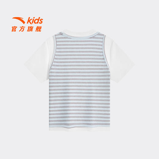 精英文化系列安踏儿童女童针织短袖衫2026年夏季新中大童修身T恤362628608 商品图1