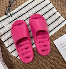 老米优品🎈情侣款！《优调 水漾漏水浴室拖鞋》快速排水不积水！ 洗澡卫生间防滑防臭家居室内eva凉拖鞋 UXT1518