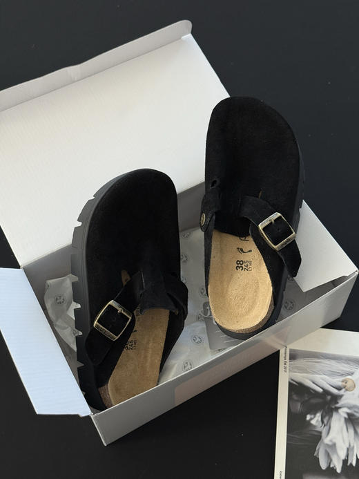 39-10免带品 勃肯全新papillio系列 软木拼EVA厚底 半包勃肯拖鞋 准码选 肥脚无惧 缓震舒适 商品图13