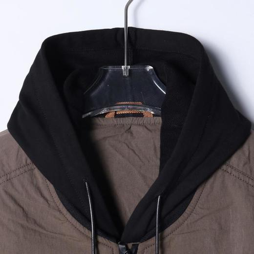 SDSA男装2026新款高贵轻奢复古拼接下摆假两件连帽夹克百搭时尚 商品图1