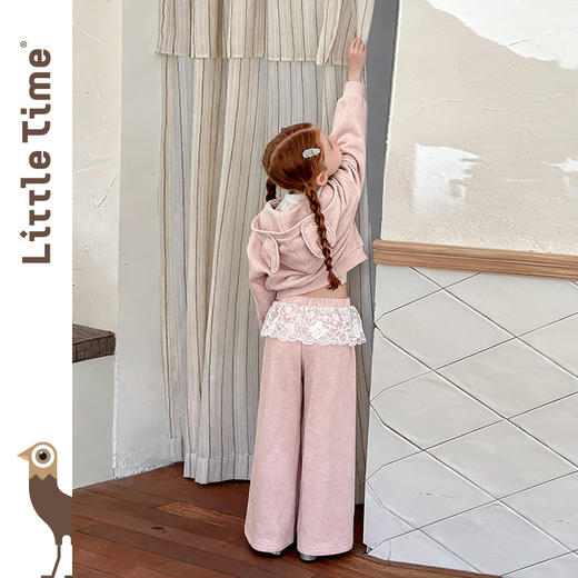 littletime女童套装2025秋冬新款儿童韩版休闲运动装两件套 商品图3