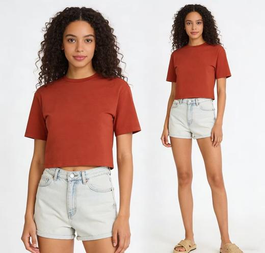 【mix relax系列】SCHIESSER德国舒雅女短袖短款上衣100%棉 230g/m2  30/26992M 商品图11