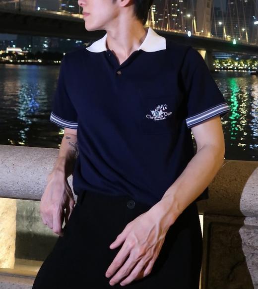 男款拼接短袖polo衫la010 商品图3