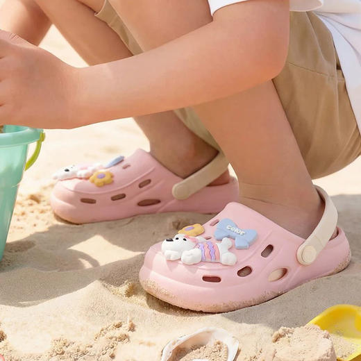 【洞洞鞋】男童女童洞洞鞋室内洗澡拖鞋软底包头沙滩鞋外穿夏季花园鞋【WG26336】 商品图1