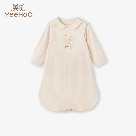 英氏新生婴儿睡袋宝宝春夏款防踢袋睡衣可脱袖YESCJ1P004A 商品图0