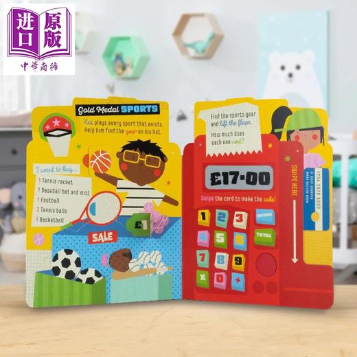 预售 【中商原版】机关书 我的繁忙小店 My First Busy Shop 英文原版 亲子早教认知纸板书 互动玩具书 精美插画 丰富场景 进口书 商品图3