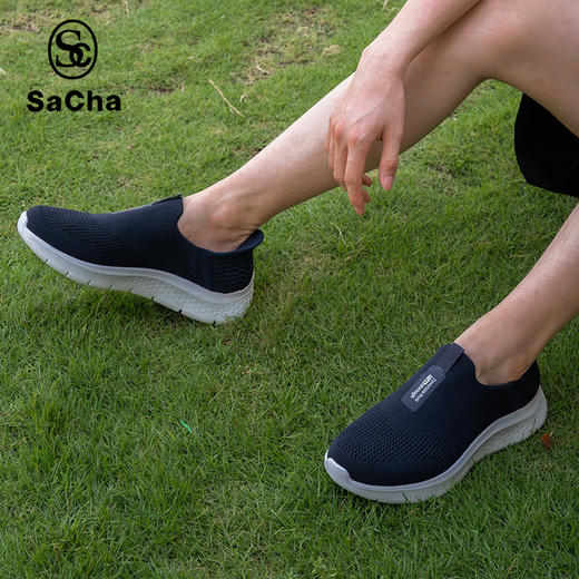 SACHA男女同款一脚蹬秒穿轻便不累脚的百搭运动鞋健步鞋，懒人福音，走路巨舒服-sy2686 商品图0