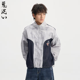 ONIARAI/鬼洗26春季新品鬼洗常青松老鹰牛仔拼接轻薄外套 B340256