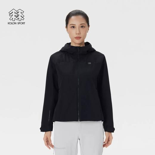 点此购买 可隆春秋季女士防风防泼水连帽冲锋衣 bk 341611 商品图8