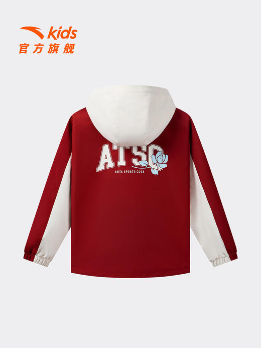 安踏儿童女大童运动上衣2026年夏季新款舒适百搭中大童连帽薄外套362621602 商品图3