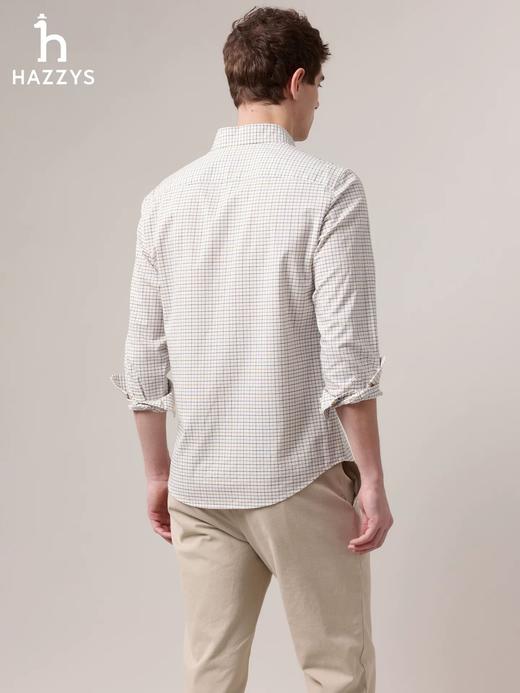 点此购买 哈吉斯春秋季男士时尚休闲百搭通勤长袖衬衫 ggd 341699 商品图8