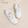 信诺真皮平底德训鞋女鞋2026年春季新款中年妈妈鞋软底运动小白鞋6C5261-1 商品缩略图6