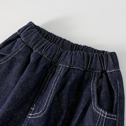 【活性染色牛仔裤】  棉花堂 牛仔长裤  防褪色  挺括有型  百搭 FD61113 商品图7