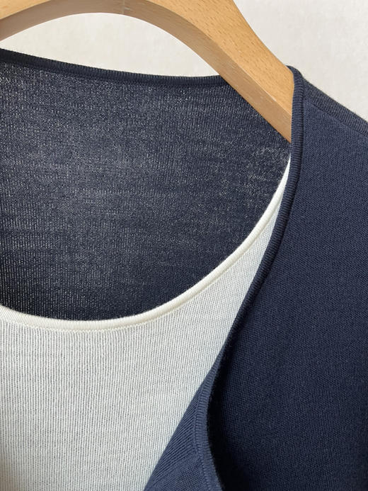 【纸片人】噢蜜ooomeooo假两件精纺毛衣开衫 商品图8