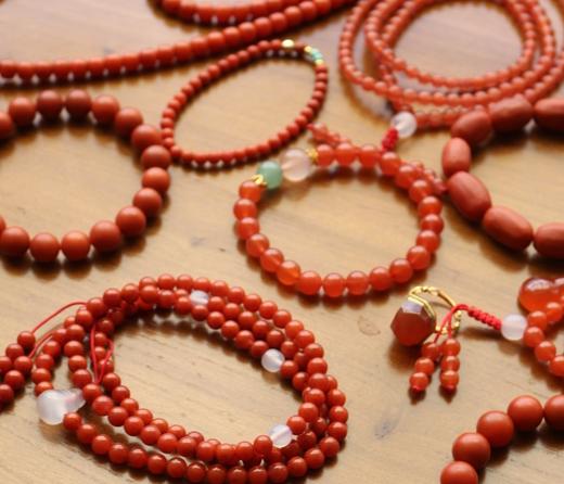 【保山南红】源头厂家 原矿无胶 天地生赤玉  项链/手串/戒指/耳坠可选 商品图1