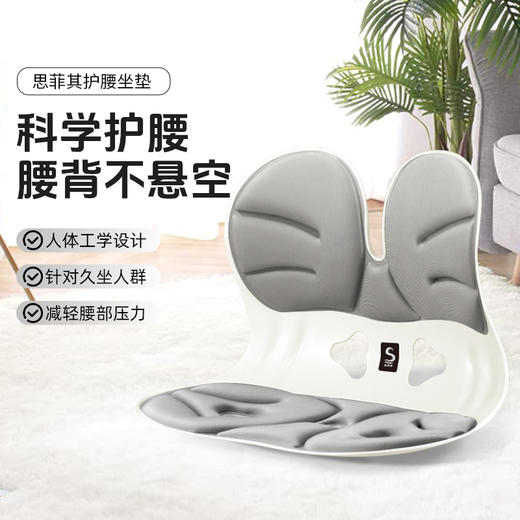 【矫正坐姿】思菲其人体工学护腰坐垫 分区承托 科学护脊护腰 舒适包裹腰椎 久坐不累 商品图4