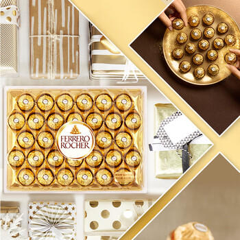 费列罗 巧克力礼盒 32粒400g 榛果威化 糖果 生日礼物 伴手礼 休闲零食 商品图0