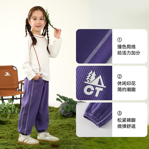 【针织长裤】棉花堂针织长裤 10A抗菌  透气舒适 FD61093 商品图3