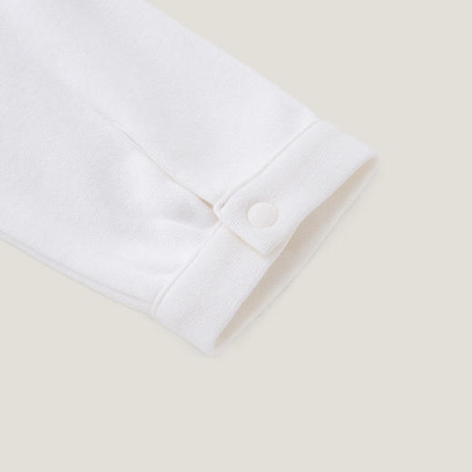 【高定系列】英氏宝宝桑蚕丝哈衣白色连体衣YZJAJ32035A 商品图2