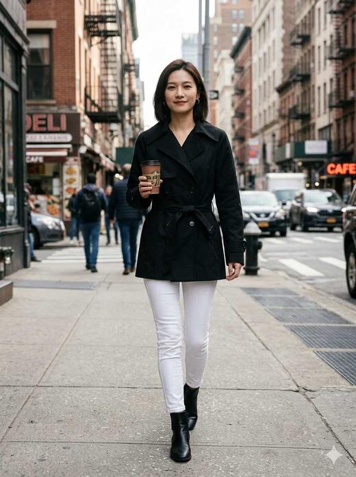 巴黎杂志|气质英伦风系带风衣 商品图3