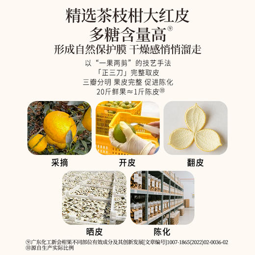 正安 15年新会陈皮 自然生晒干仓足陈 温润甘醇 50g/盒 商品图4