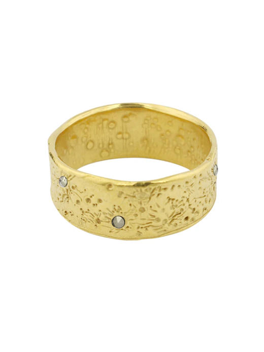 momoko｜8mm Moon Crater Ring with Marcaiste [ 马克赛石戒指 金 / 银 ] 商品图1