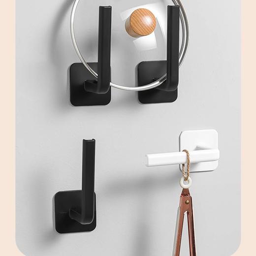 免打孔L挂钩家用厨房置物架收纳挂钩浴室门后无痕自粘高粘度粘钩 商品图1