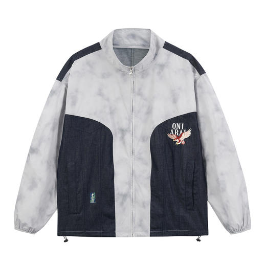 ONIARAI/鬼洗26春季新品鬼洗常青松老鹰牛仔拼接轻薄外套 B340256 商品图3