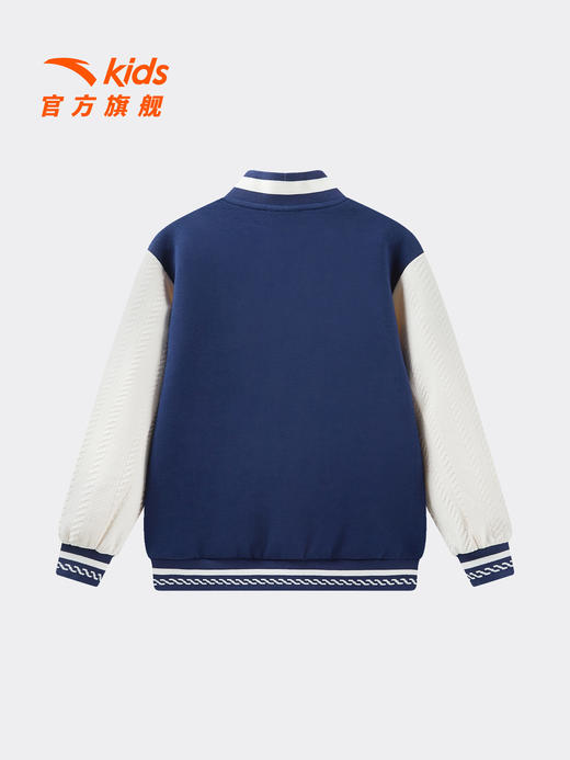 安踏儿童外套男小童针织休闲上衣2026年新款男宝宝棒球服外套潮352629701 商品图2