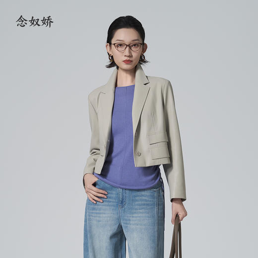 【商场同款】CNX6309 “ 蛋白皮西装 ” 轻奢好穿 显高显瘦 精干利落 修饰肩型 商品图11