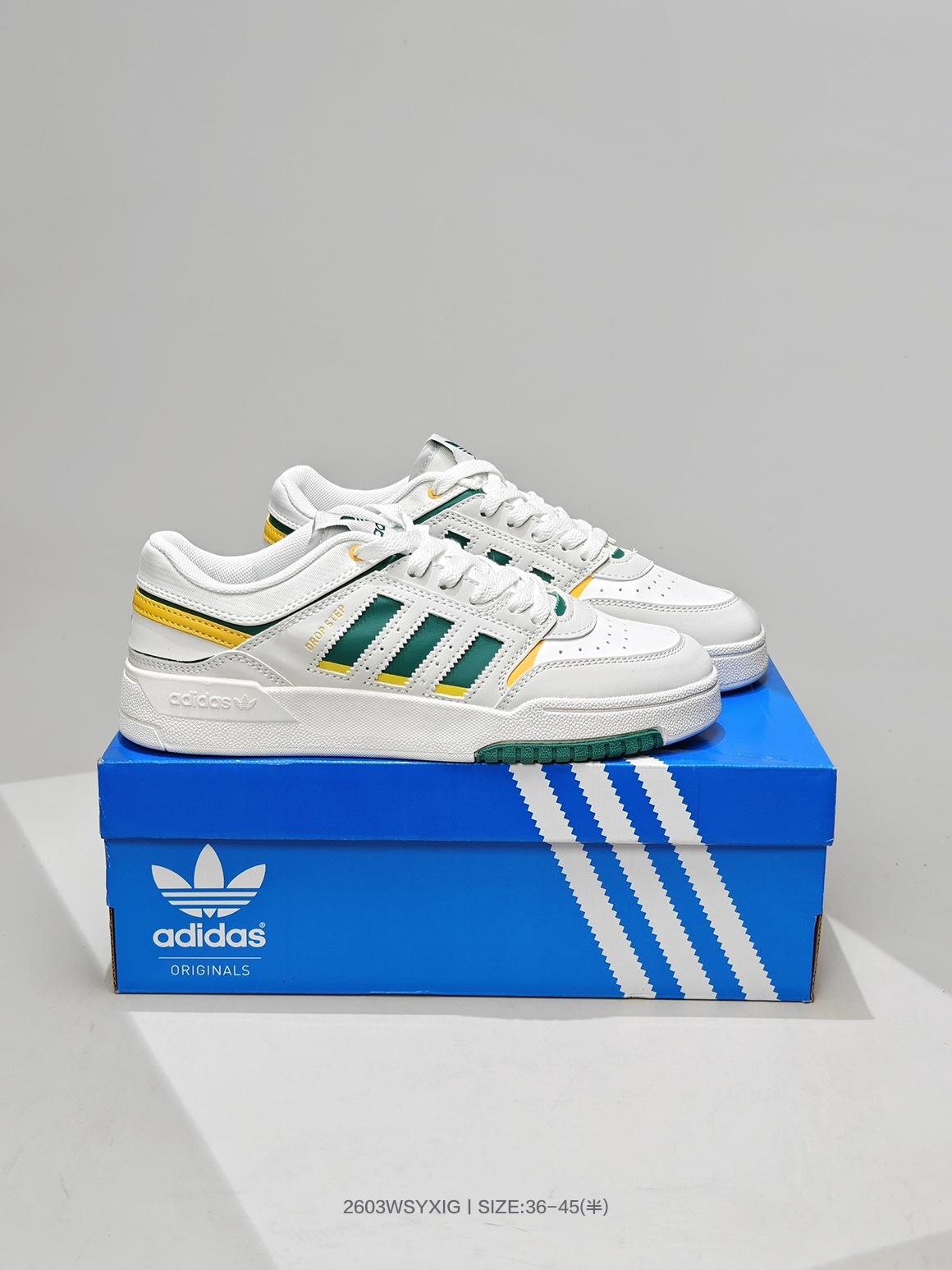 阿迪达斯DROP STEP LOW 低帮情侣板鞋